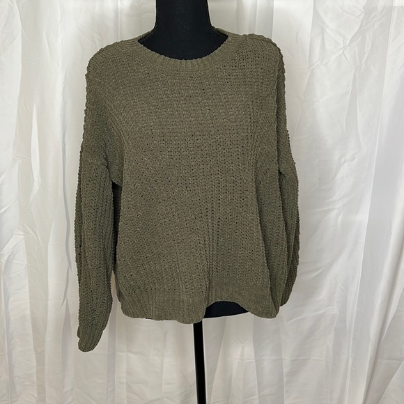 SO Army Green Crop Sweater size XL - Picture 1 of 5